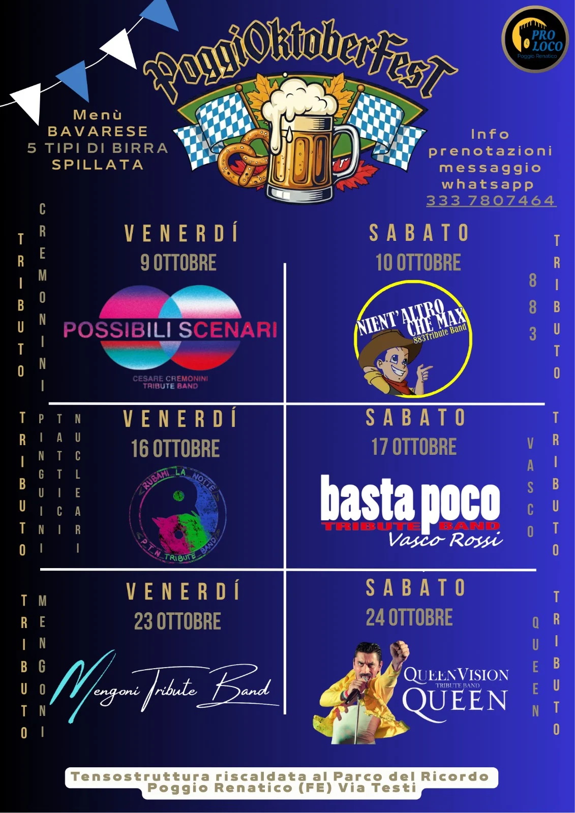 PoggiOktoberFest 2026 a Poggio Renatico - evento Pro Loco Poggio Renatico