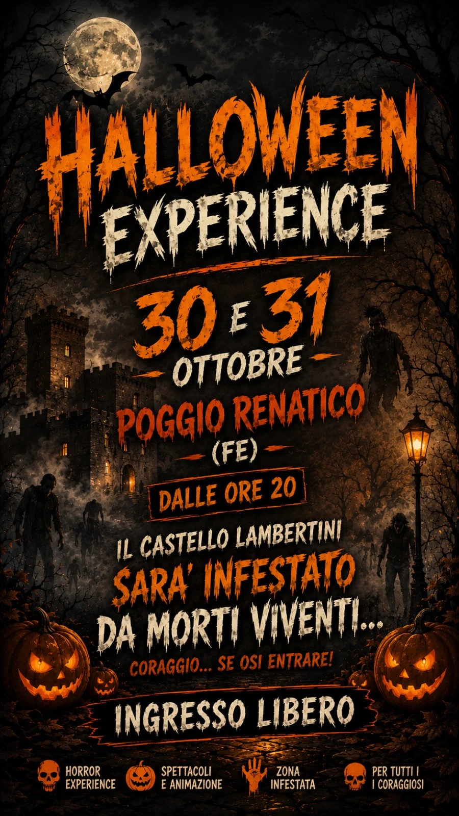 Halloween Experience 2026 a Poggio Renatico - evento Pro Loco Poggio Renatico