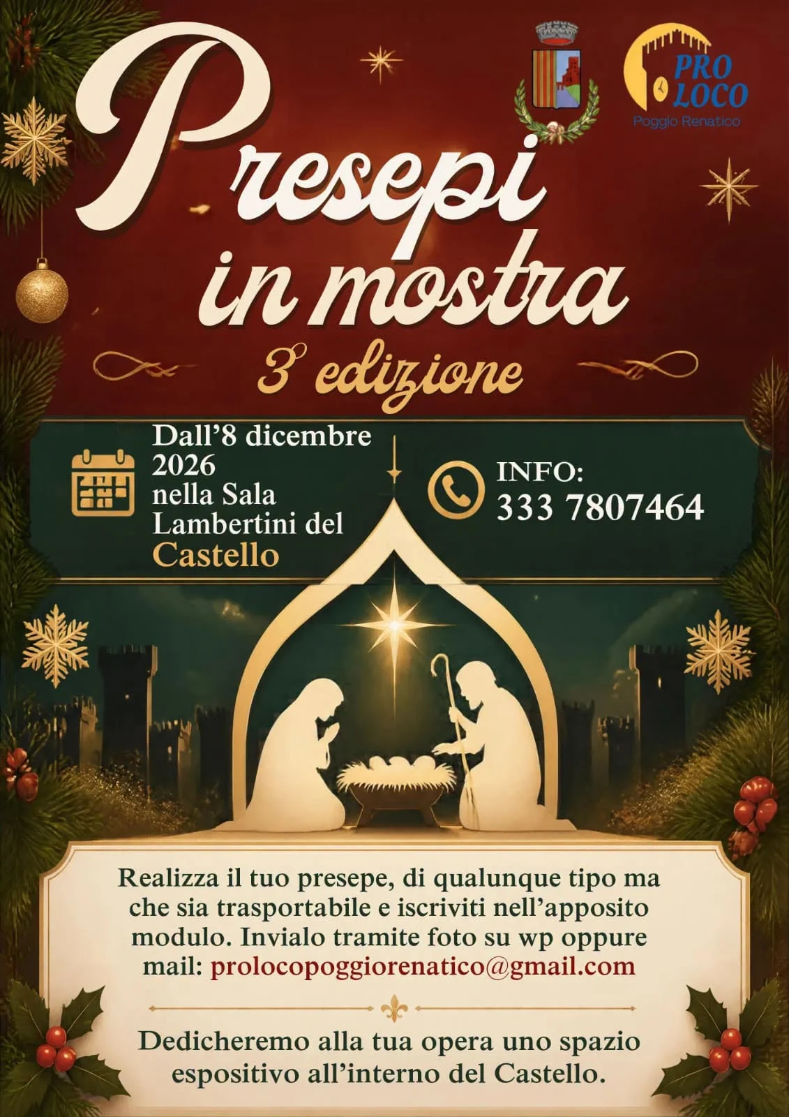Presepi in mostra: la 3ª edizione al Castello Lambertini