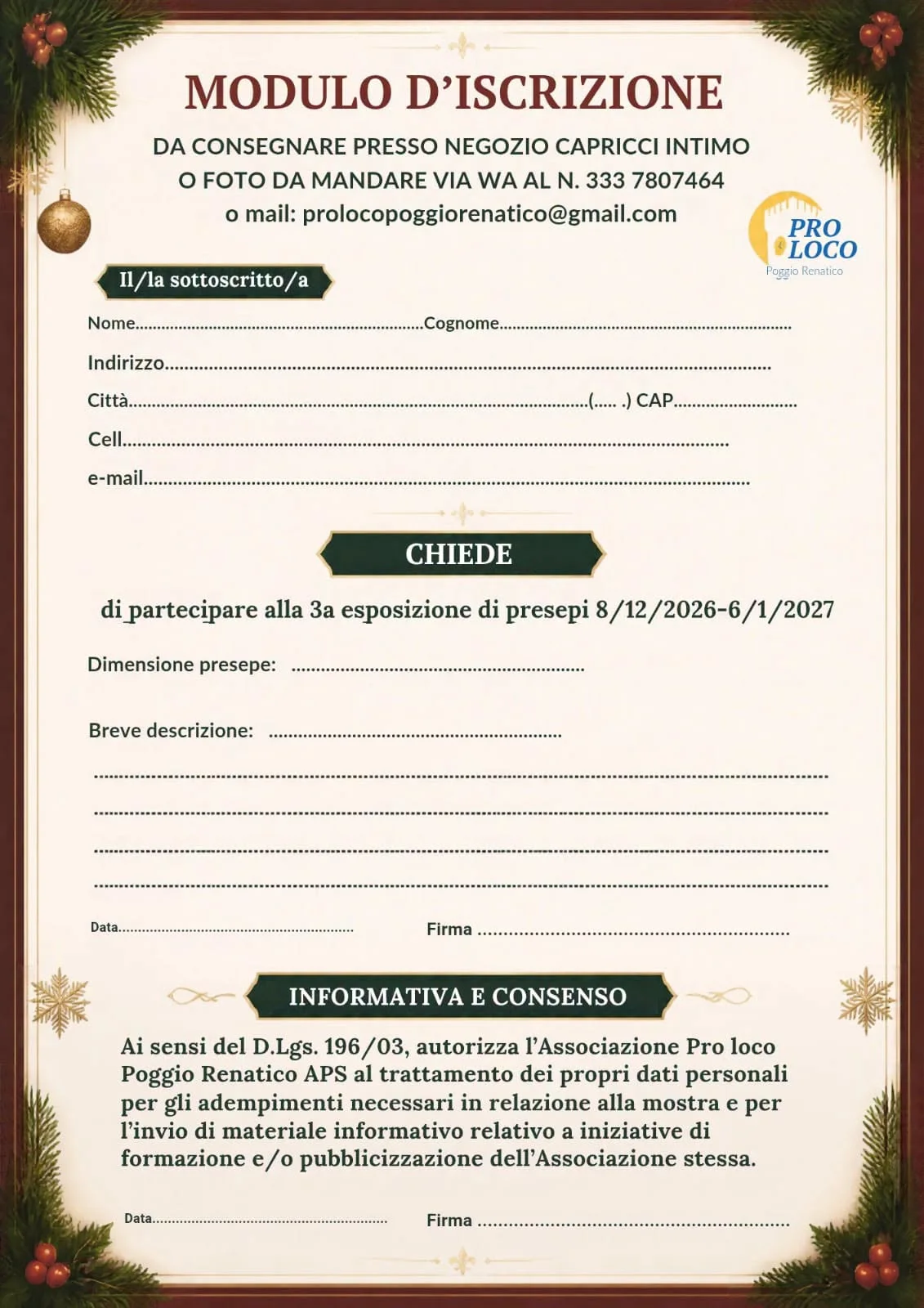 Presepe in mostra